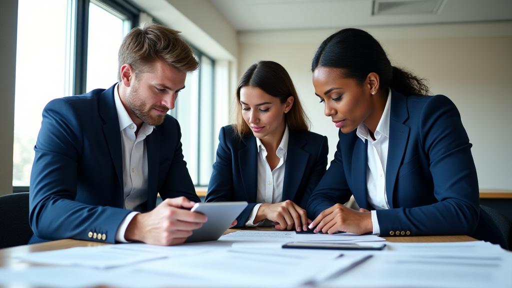 Talon Scribe Legal professionals conducting a thorough document review